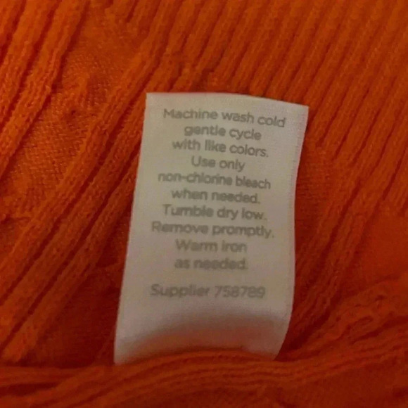 Jcpenney Orange Crew-Neck Plus-Size Sweater 3X - Picture 10 of 10